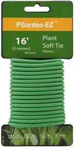 Green Soft Twist Tie Plant Tie Flexible TPR Garden Supply, for Tomatoes Roses Vines Organizing(16.4 feet/ 5 Meters)…, 16 feet