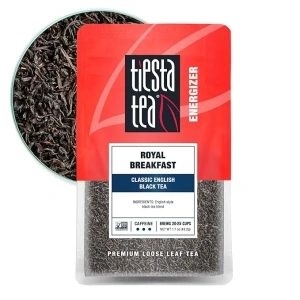 Tiesta Tea - Royal Breakfast | Classic English Black Tea | Premium Loose Leaf Tea Blends | High Caffeine Hot & Iced Tea | Brews Up to 25 Cups - 1.7 Ounce Resealable Pouch