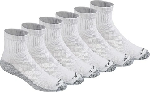 Dickies Men's Dri-tech Moisture Control Quarter Socks, Available in M-XXL (6, 12, 18 Pairs)