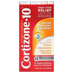 Cortizone-10, Water Resistant Anti-Itch Ointment, 1 Ounce