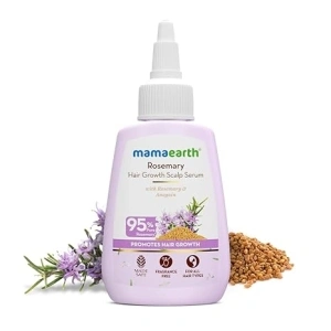 Mamaearth Rosemary Hair Growth Scalp Serum with 95% Pure Rosemary, 4% Anagain, 50ml | 1% Root BioTec, 1% Cressatine, Methi Dana, Caffeine, Niacinamide