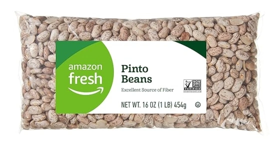 Amazon Fresh, Pinto Beans, Whole, 16 Oz