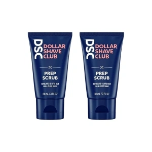 Dollar Shave Club | Prep Scrub 2 ct. | A Pre-Shave Exfoliant Scrub for Face & Body, Exfoliates Dead Skin Cells and Lifts Hairs For a Close Shave, Helps Prevent Ingrown Hairs, Exfoliating Face Scrub