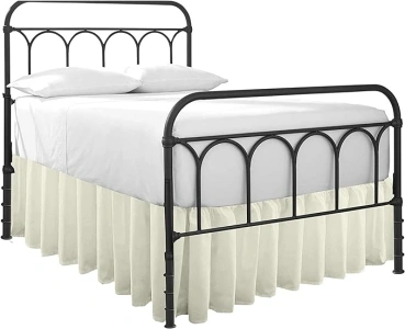 Ruffled Bed Skirt with Split Corners-Dust Ruffle - 14