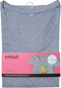 Cricut Women's Fitted T-Shirt Blank, V-Neck, L