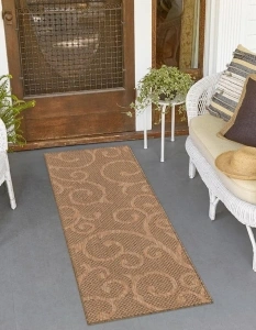 Unique Loom Outdoor Botanical Collection Area Rug - Vine (2' x 6' 1