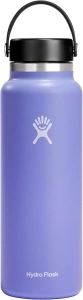 Hydro Flask Wide Mouth vacuum insulated stainless steel water bottle with leakproof closeable lid for cold water drinks, sports, travel, car and school