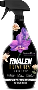 PINALEN Luxury Scent Spray Multipurpose Cleaner - Deep Cleans, Long Lasting Scent - Multisurface Bathroom & Kitchen Cleaner Supplies - Opulence Bloom (22 Fl. Oz)