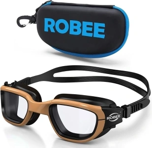 Robee Swimming Goggles, Adult Polarized Swim Goggles for Men Women Youth, Water Pool Glasses