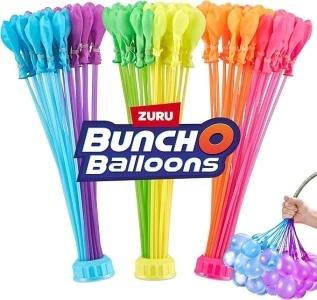 Bunch O Balloons Tropical Party by ZURU, 100+ Rapid-Filling Self-Sealing Tropical Colored Water Balloons for Outdoor Family, Friends, Children Summer Fun (3 Count)