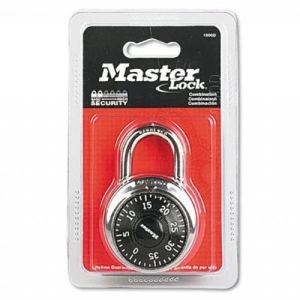 MasterLock Combination Padlock,Black