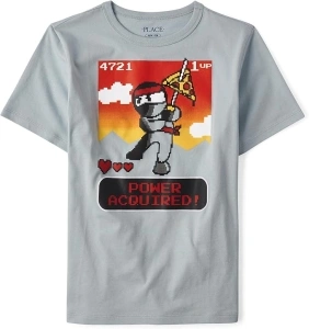 The Children's Place boys Expert Ninja Skills Graphic Short Sleeve Tee