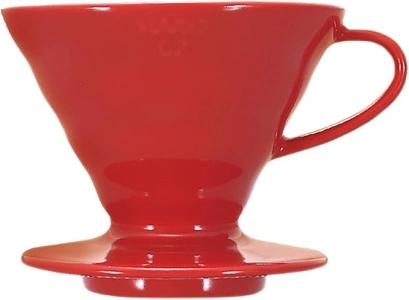 Hario VDCR-02R V60 02 Coffee Dripper Ceramic Red Coffee Drip for 1-4 Cups