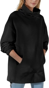 Aurgelmir Women's Oversized Sweatshirts Turtleneck Pullover Casual Long Sleeve Loose Fall Tunic Tops Hoodies