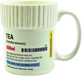 Gift Republic Pill Pot Tea Mug, 350 ml, Multicolor