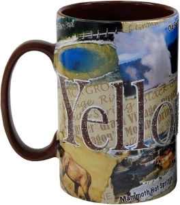 Americaware 16oz Yellowstone Tall Etched Mug