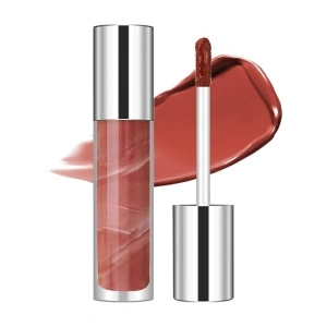 Magic Lip Gloss Plumper, Canyon Silky Plumping Lip Gloss Tint, Long-lasting Marble Liquid Lipstick, Hydrating Non-Sticky Lip Oil, Moisturizing Plumping Lip Gloss