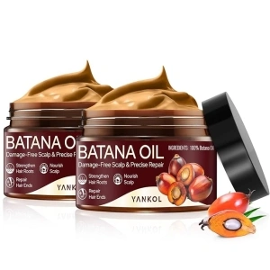 100% Raw Batana Oil for Hair Growth, Authentic Cold Pressed Organic Sebi Batana Oil Mask from Honduras, Unrefined Hair Growth Oil Prevents Hair Loss, Eliminates Split Ends & Increases Shine