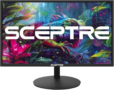 Sceptre E275W-19203R 27 inch1080P LED Monitor 99% sRGB 2X HDMI VGA Build-In Speakers, Machine Black (E275W-19203R series)