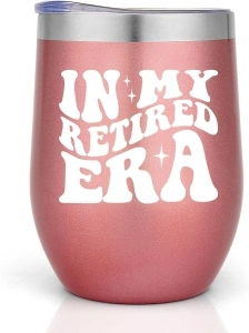 Retirement Gift For Woman,In My Retired Era Retiement Tumbler,Retirement Gifts for Women 2024,Retired Gifts for Women,Cool Retirement Gifts For Coworker,Friend,Family-12 OZ Stainless Steel Tumbler