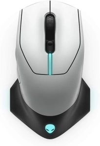 Alienware Wired/Wireless Gaming Mouse 610M-Light, Lunar Light