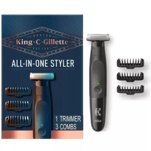 King C. Gillette XT3000 Men's Style Master Cordless Stubble Trimmer + 3