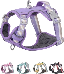 Petank Dog Harness for Small Dogs, Dog Harness with Handle, Small Dog Harness, Puppia Dog Harness, Dog Vest Harness, Dog Harness No Pull, Puppy Harness, Purple Dog Harness. (Purple, XS)