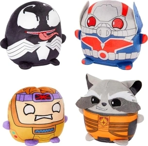 Mattel Disney100 Marvel Cuutopia Set of 4 Plush Figures, Instant Collection of 5-inch Soft Rounded Pillow Toys Inspired by Fan-Favorite Characters