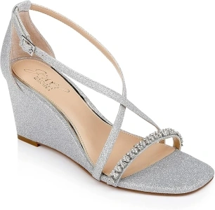 Jewel Badgley Mischka Adelynn Perfect Simplicity Wedge Heel