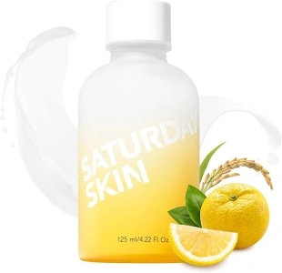 Saturday Skin Yuzu Vitamin C Bright Toner for Dryness Dullness Face Brightening Hydrate Tone Glow Niacinamide Smooth Skin Facial Water Korean Skincare Ideal for All Skin Type