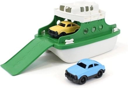 Green Toys Ferry Boat Bathtub Toy, Green/White, 10