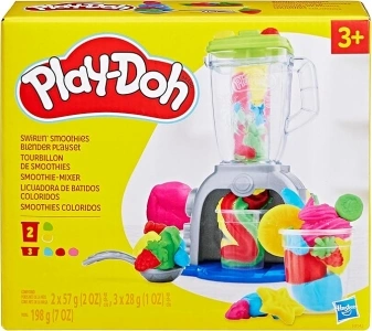 Play-Doh Swirlin' Smoothies Toy Blender Playset, Play Kitchen Appliances, Kids Arts and Crafts Toys for 3 Year Old Girls and Boys and Up