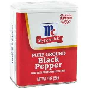 McCormick Pure Ground Black Pepper, 3 oz