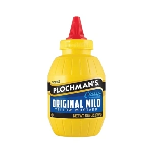 Plochman, Mild Yellow Mustard, 10.5 oz, Classic Squeeze Barrel