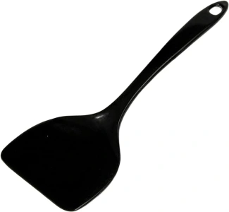 Chef Craft Basic Melamine Jumbo Turner/Spatula, 11.75 inch, Black