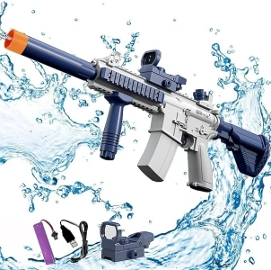 Electric Water Gun, Water Guns for Adults Kids, Up to 25 FT Long Range, Water Gun That Can Hold Water Bottles, Toys for Pool, Beach, Outdoor Activities