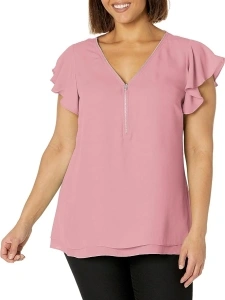 City Chic Women's Apparel Women's Top Zip Fling