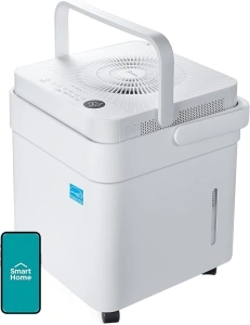 Midea Cube 35 Pint Dehumidifier for Basement and Rooms at Home for up to 3,500 Sq. Ft., Smart Control, Works with Alexa (White), Drain Hose Included, ENERGY STAR Most Efficient 2023