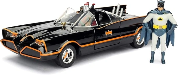 1966 Classic TV Series Batmobile 1:24 Die-Cast Car with 2.75