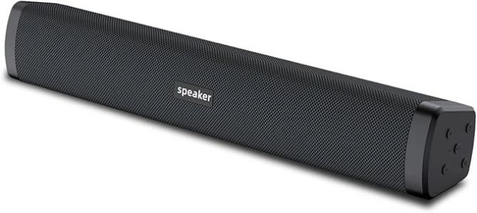 Portable Bluetooth Speaker, Home Portable Wireless Sound Bar with Bluetooth, Home Theater TV Sound Bar System Compatible for PC, Laptop, Smartphones, Suitable for Outdoor, Home, Party, Beach, Travel