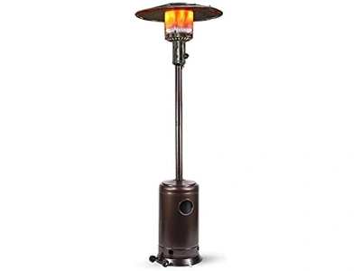 Deconi DAON1001 45,000 BTU Premium Outdoor Patio Heater with Wheels, Propane Gas Heater CSA Certified, Bronze