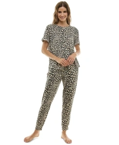 Women's 2-Pc. Printed Jogger Pajamas Set