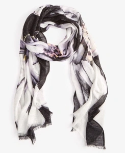 Women's Oversized Floral Scarf, Created for Macy's