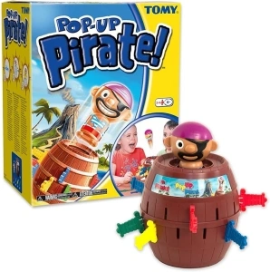 TOMY Pop Up Pirate Board Game - Swashbuckling Kids Games for Family Game Night - Kids Activities and Pirate Accessories - Family Board Games for Kids Ages 4 and Up