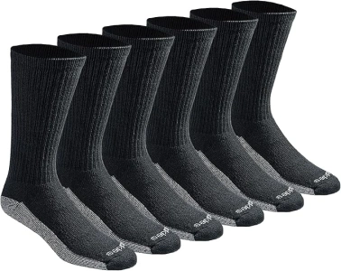 Dickies Men's Dri-Tech Moisture Control Crew Socks Multipack, Available in M-XXL