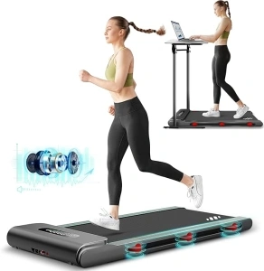 Walking Pad Treadmill Under Desk: SEIKEIN 2 in 1 Walking Pad Treadmills 3.5 HP Quiet Brushless with 300Lbs Capacity for Home Office