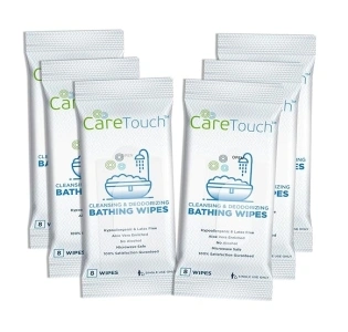 Body Wipes for Adults | No Rinse, Cleansing Shower Wipes | Disposable Bathing Wipes - Great for Camping, Gym and Travel (48 Bath Wipes)