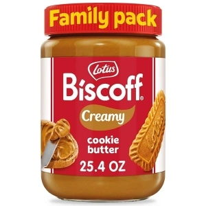 Lotus Biscoff Cookie Butter Spread, Creamy, non GMO + Vegan, 25.4oz