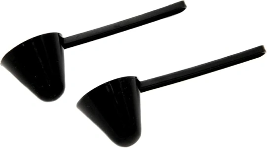 Chef Craft Classic Plastic Coffee Scoop, 1 Ounce 2 Piece Set, Black