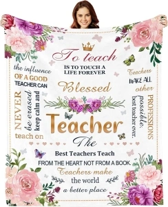 Teacher Appreciation Gifts, Teacher Gifts, Teacher Blankets Throws 60